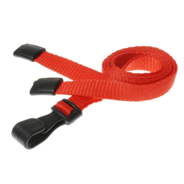 Bilde av Red lanyard / Keyhanger 10 mm with plastic J clip - 100% polyester. 60270545 (DE,SE,NO,FI,RO,PL)